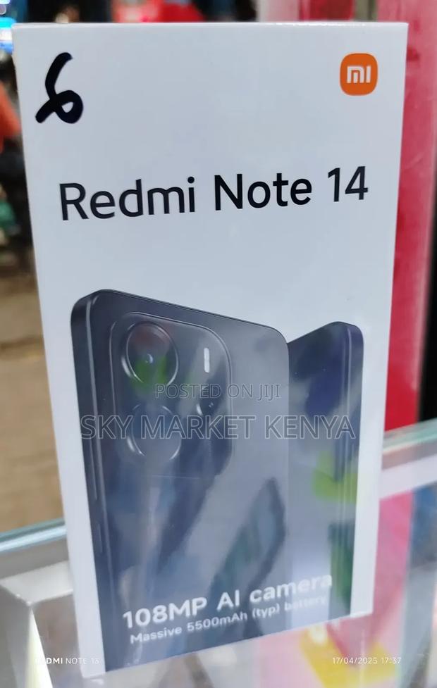 New Xiaomi Redmi Note 14 128 GB Black