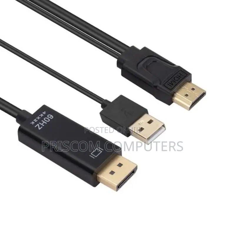 Hd Hdmi Male To Displayport Male Adapter Cable