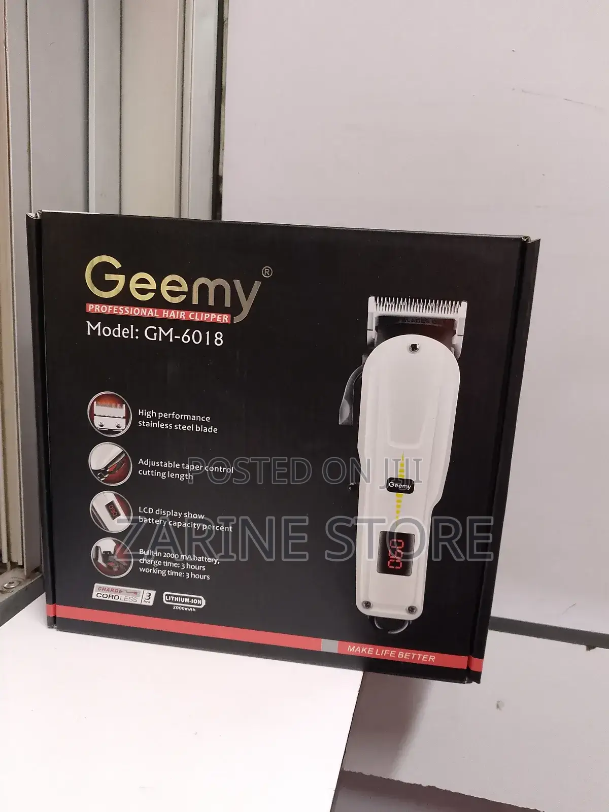 Geemy Cordless Clipper Which Is Rechargeable