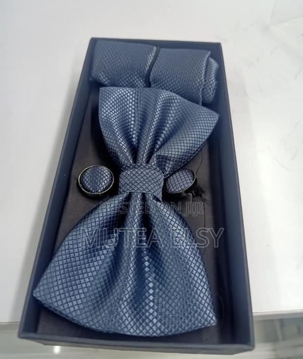 Charcoal Grey Bowtie Sets - thumbnail 3