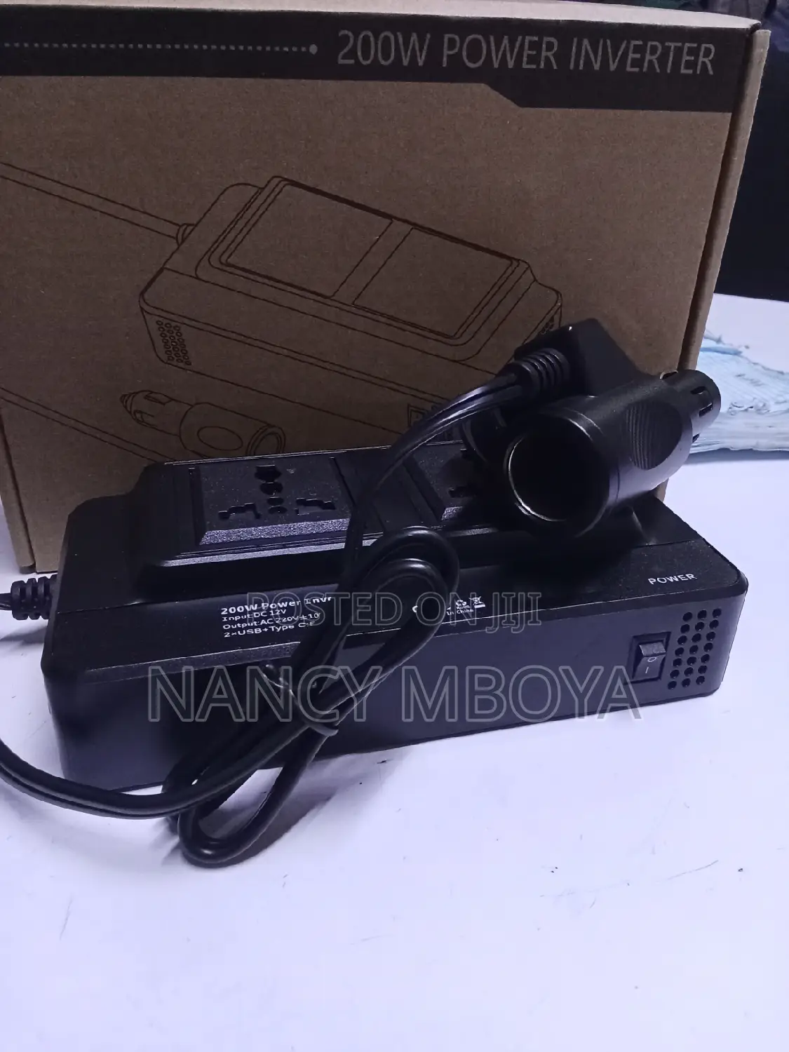 Type C Car Inverter 200w Dc to Ac.2ac