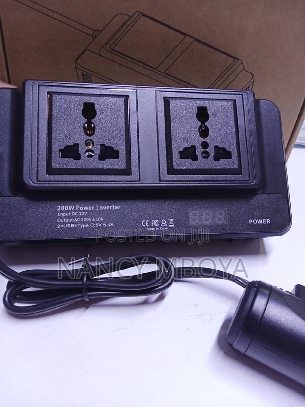 Type C Car Inverter 200w Dc to Ac.2ac - thumbnail 4