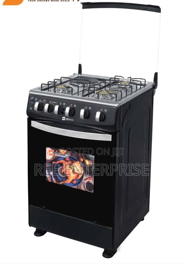 Gas Oven, Sayona 3gas+1 Electric Plate Standing Cooker