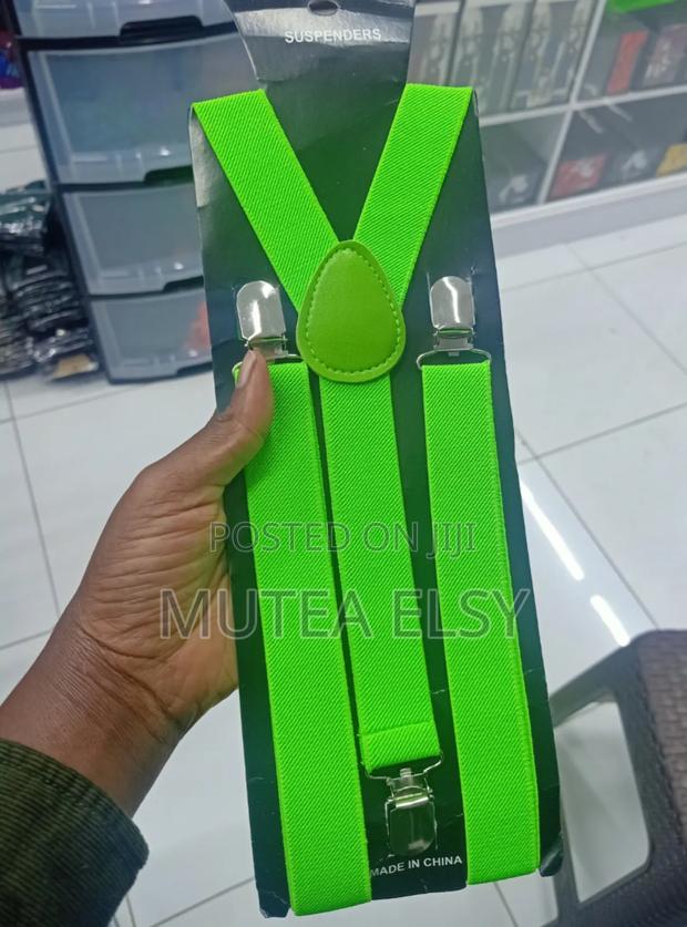 Luminous Green Suspenders