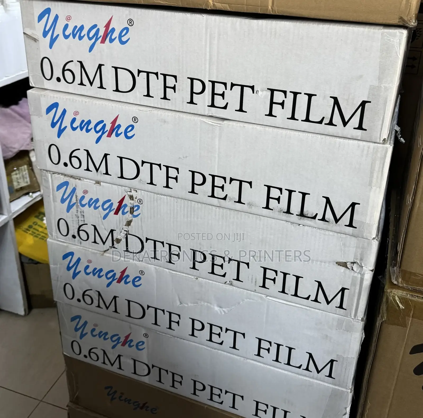 1 Box With 2pcs (60cm by 100m) DTF Film Roll