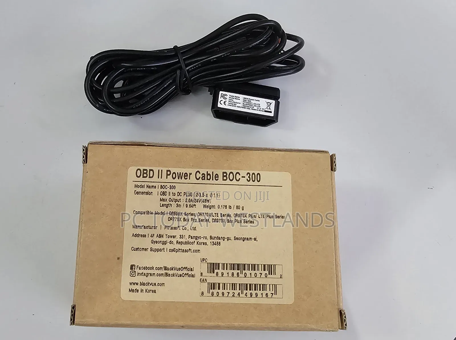 Blackvue Obd Ii Power Cable for X Model Dashcams (Boc-300)