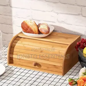 Bamboo Bread Storage Box, Storage Bin