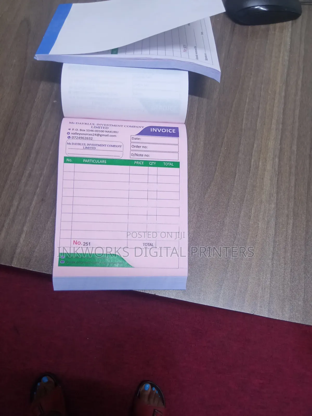 Invoice Self-Contained A5 Size