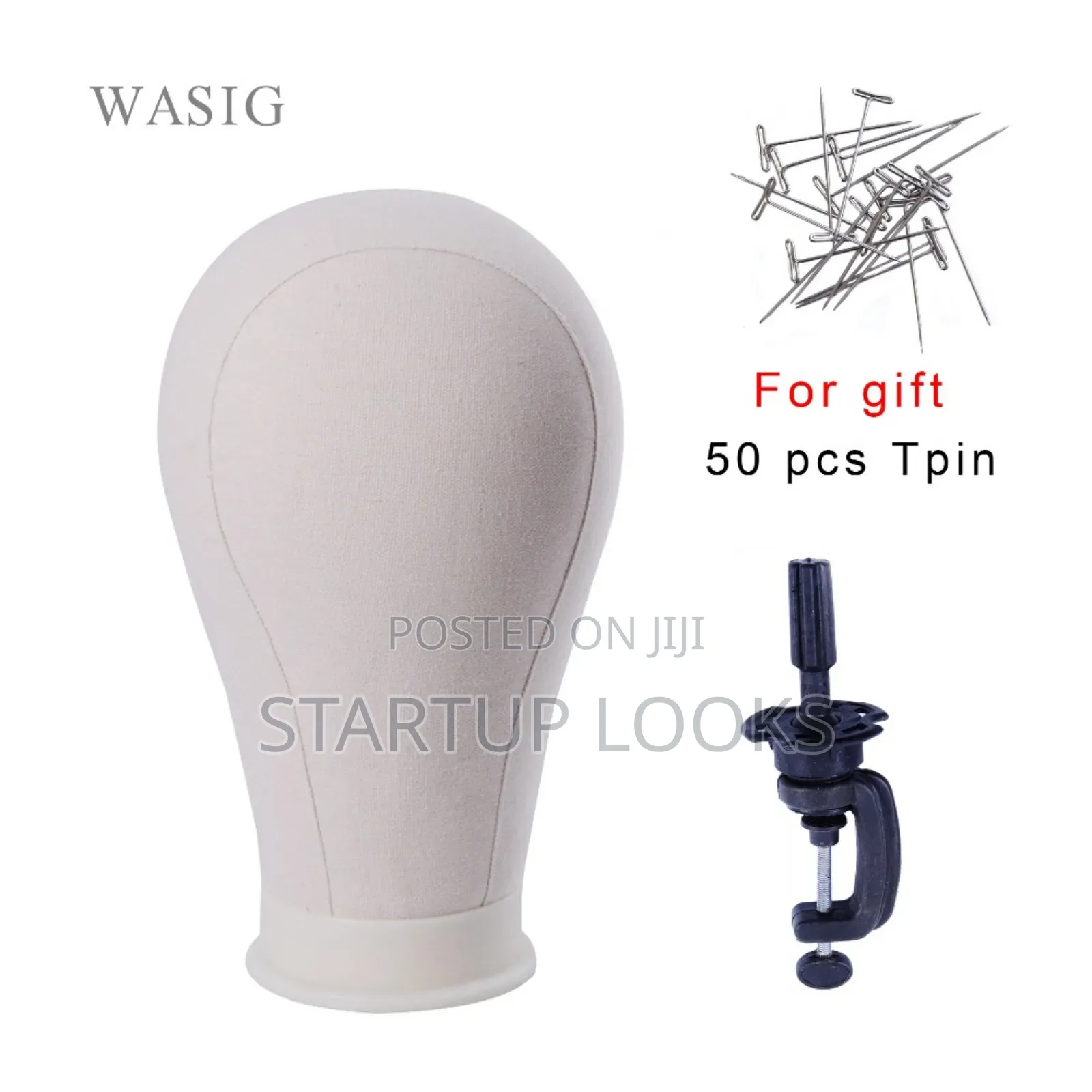 Canvas Mannequins Head With Stand and Pins