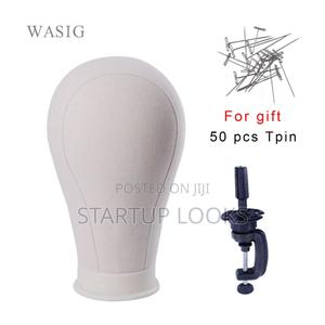 Canvas Mannequins Head With Stand and Pins - thumbnail 2