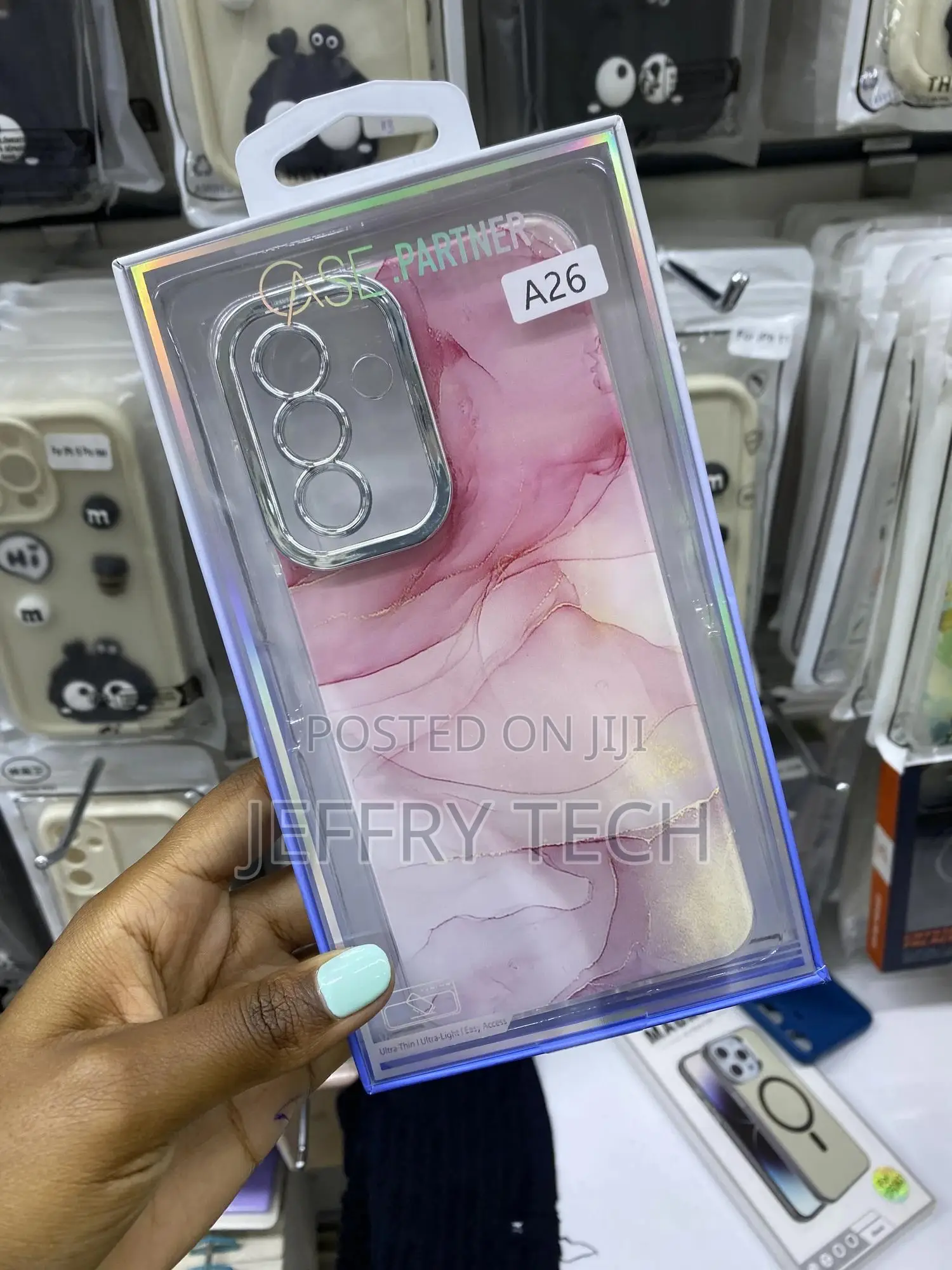 Dedux Marble Case for Samsung Galaxy A26 Gold Sparkle