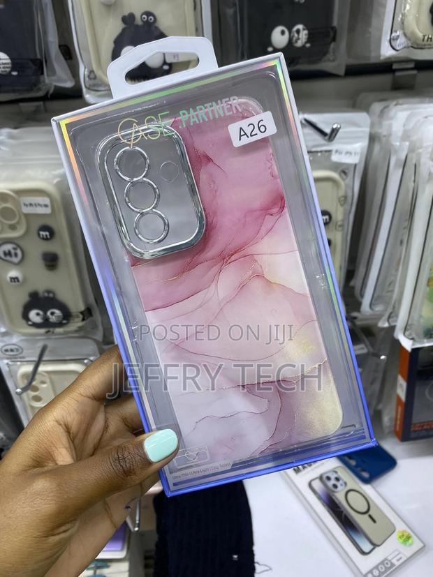 Dedux Marble Case for Samsung Galaxy A26 Gold Sparkle - thumbnail 2