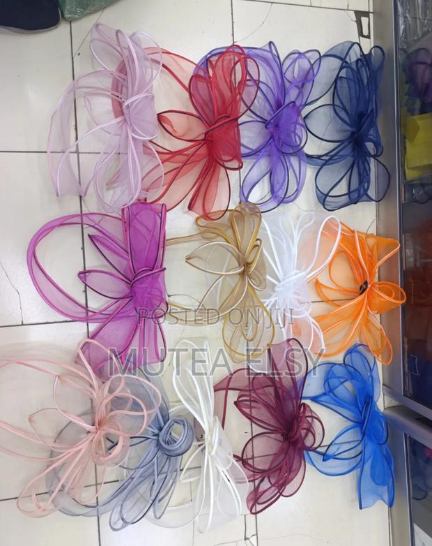 Emelard Green, Orange Coffee Brawn Executive Fascinators - thumbnail 2