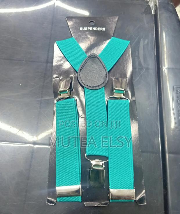 Tarquoise Green Suspenders - main view