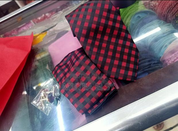 Redwine Black Checked Executive Tie Sets - thumbnail 2