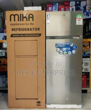 Brand New 211litres Mika Double Door Refrigerator
