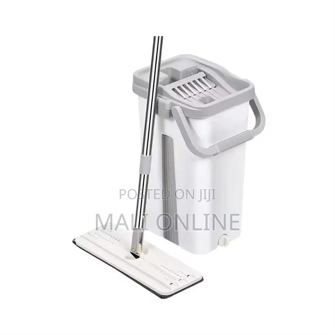 Flat Vertex Self Squeeze Mop With Bucket