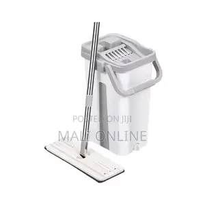 Flat Vertex Self Squeeze Mop With Bucket