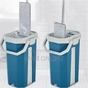 Flat Vertex Self Squeeze Mop With Bucket
