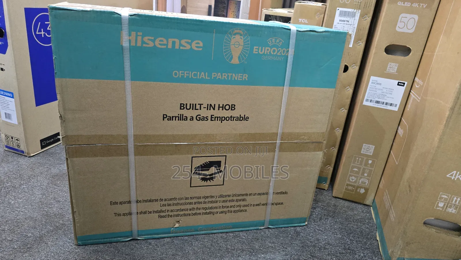 Hisense Hhu60gagr 60cm 4 Burner(1 Wok) Gas Hob