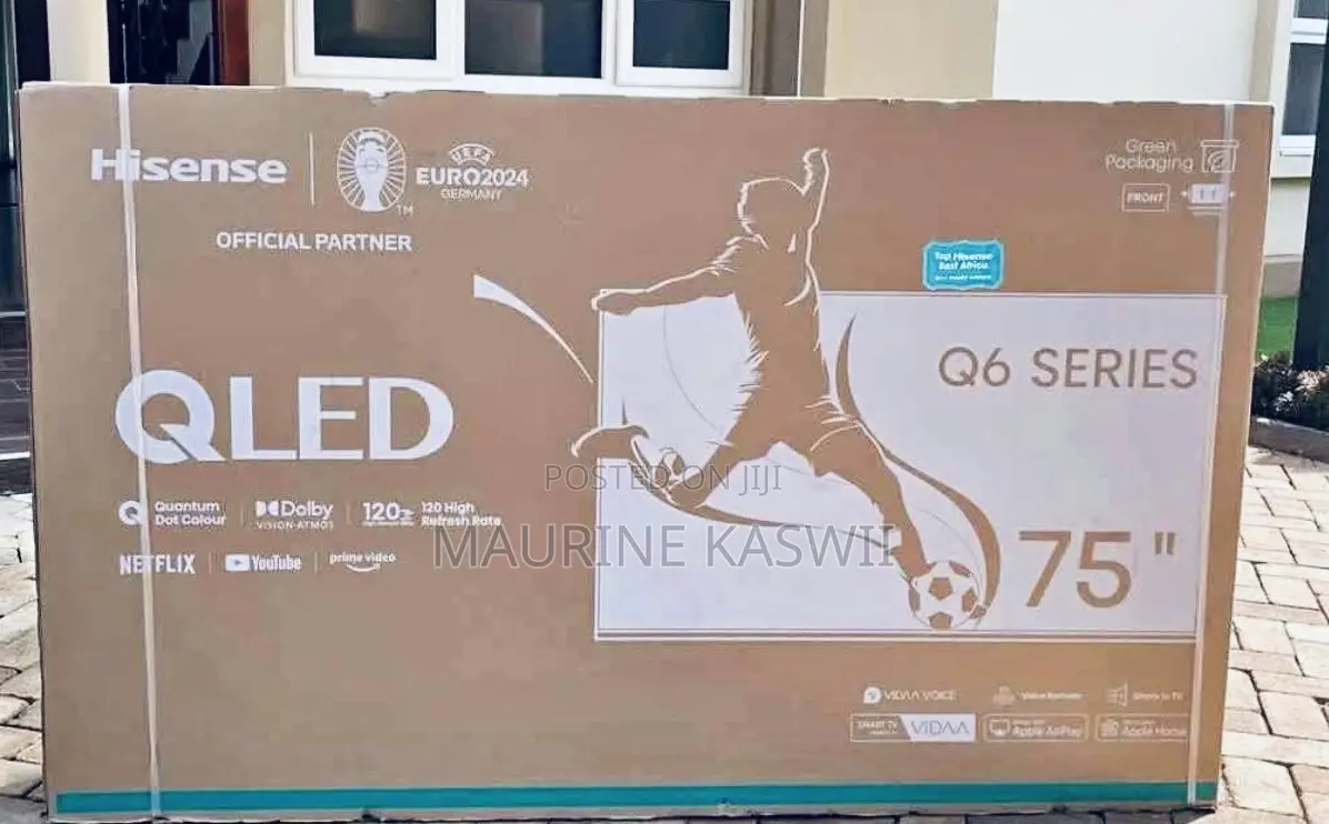 Hisense 75 “ Inch Qled Smart Vida Tv 75q6 (2025)
