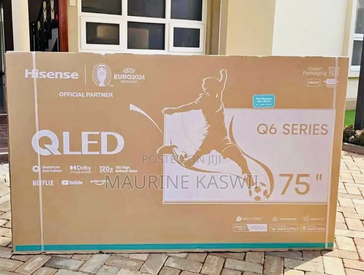 Hisense 75 “ Inch Qled Smart Vida Tv 75q6 (2025)