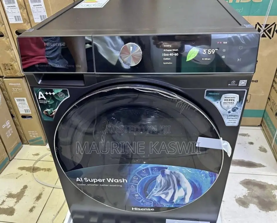 Hisense Wash Dry 12kg/8kg Wd5s1245bb Touch Screen