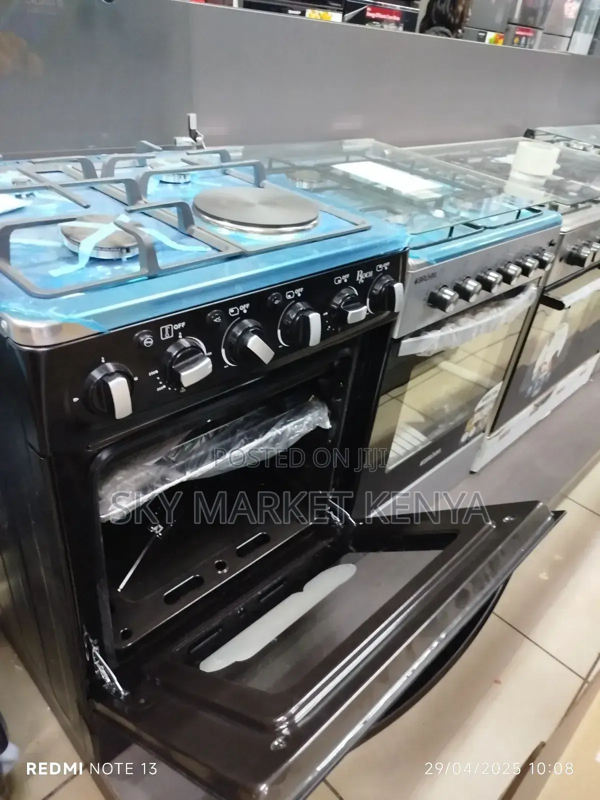 Roch Standing Cooker 60×60 Cm 3 Gas+1 Electric Hot Plate