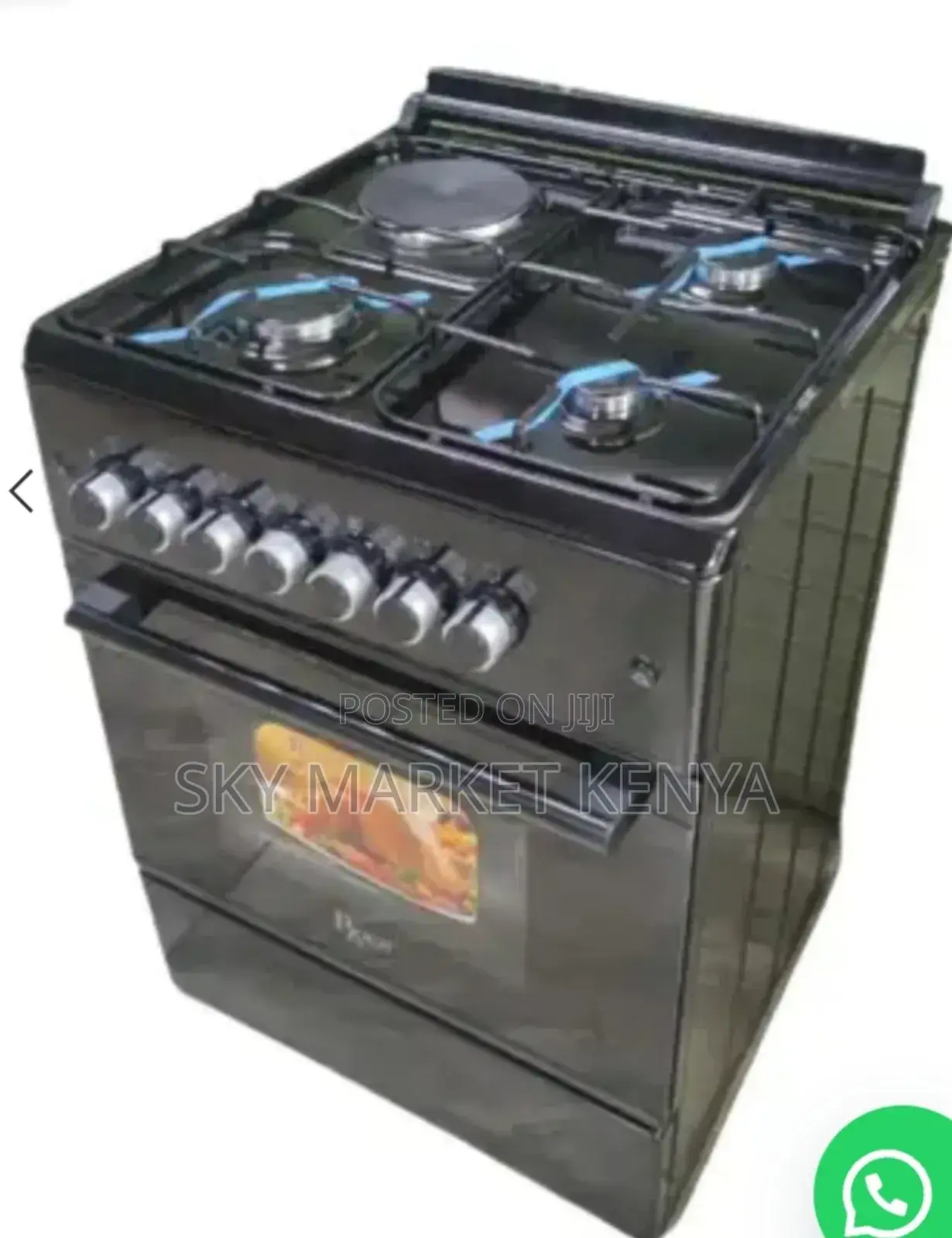 Roch Standing Cooker 60×60 Cm 3 Gas + 1electric