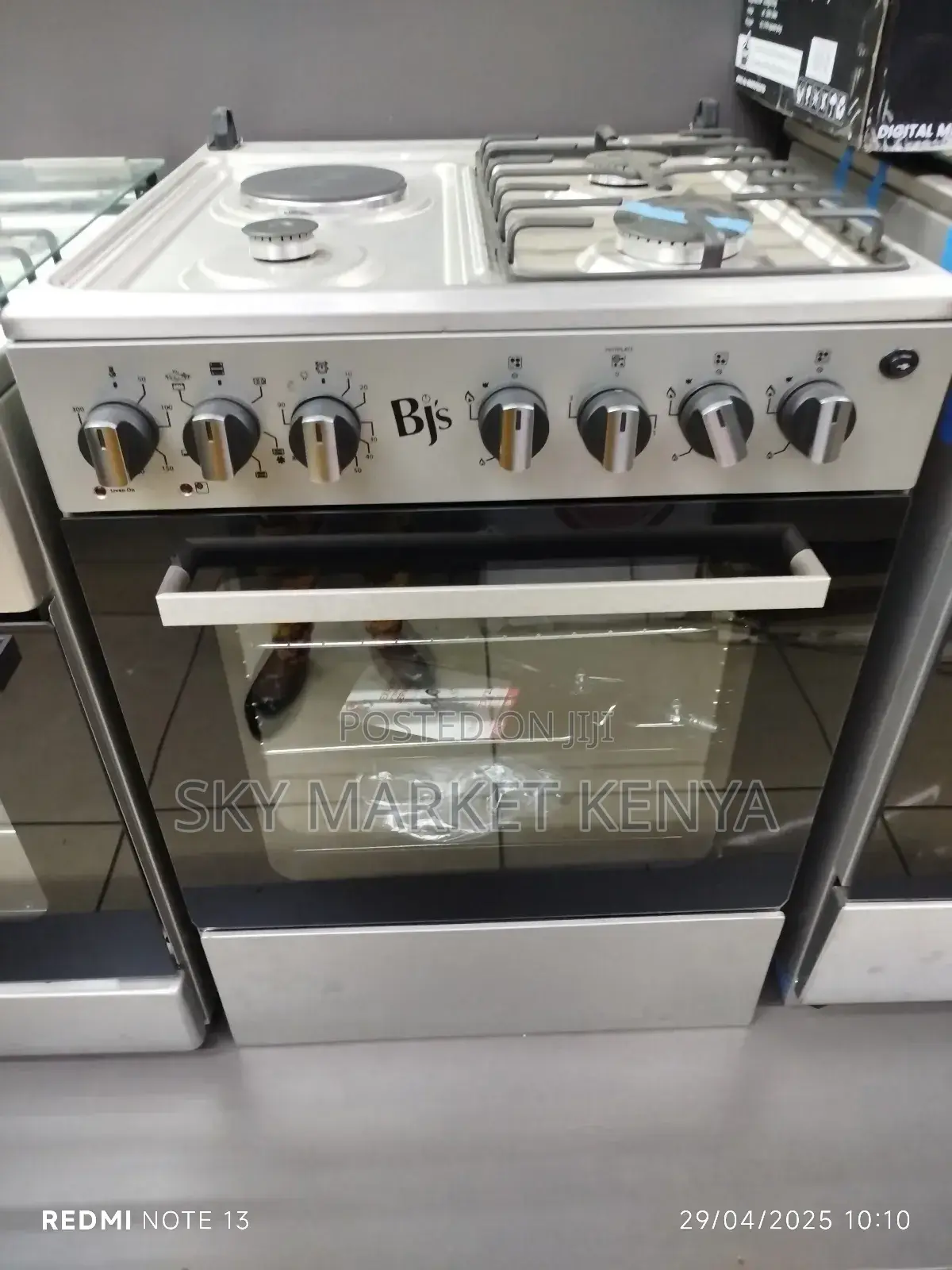 BJS Standing Cooker 60×60 Cm 3 Gas +1 Electric