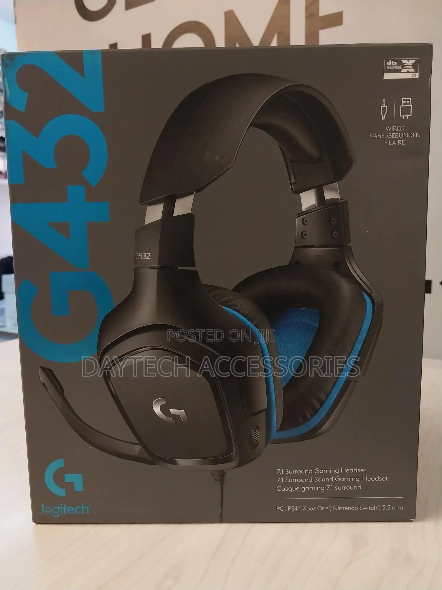 Logitech G432 Gaming Headset With Microphone - Black