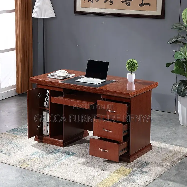 Office Desk: Office Supervisor Single Solid Wood -1200mm