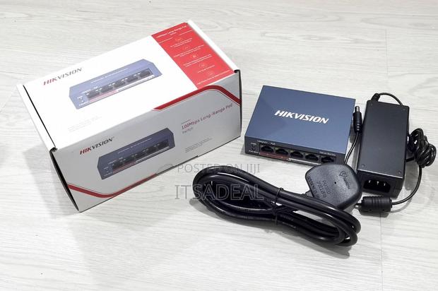 Hikvision Ds-3e0106p-E/M 4 Port Unmanaged Poe Switch