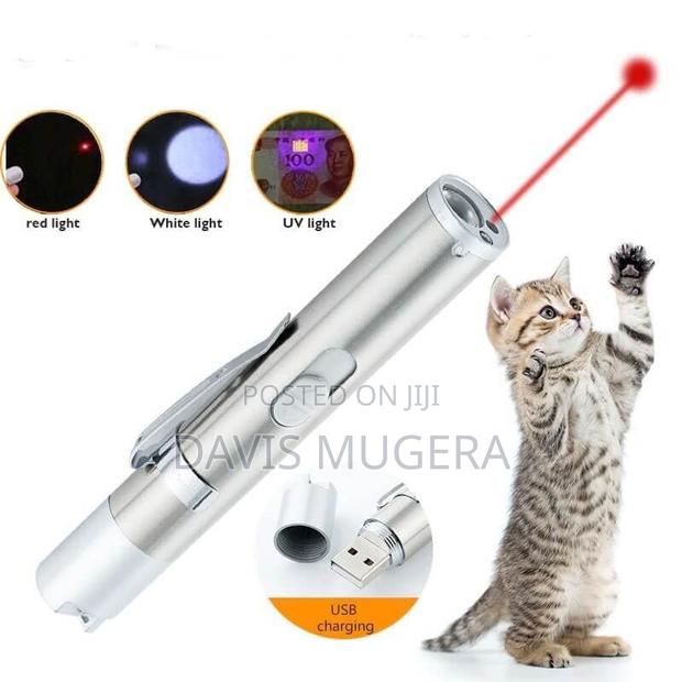 3-in-1 Rechargeable Cat Laser Toy Red Dot Torch, Flashlight - main view