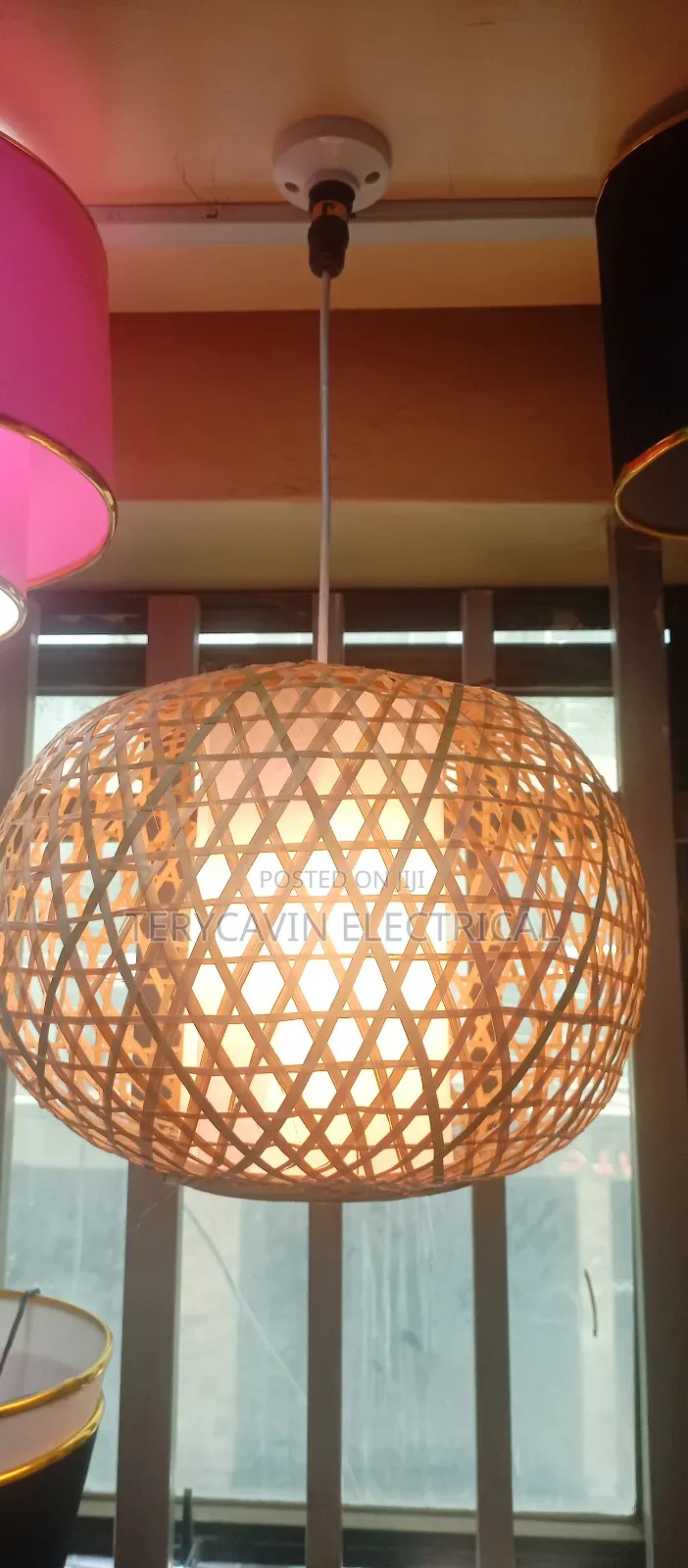 Hanging Bamboo Light Shades