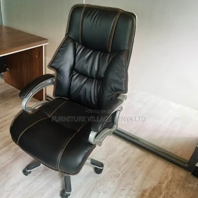 Office Chair:Boss-Style Leather Executive Computer Chair
