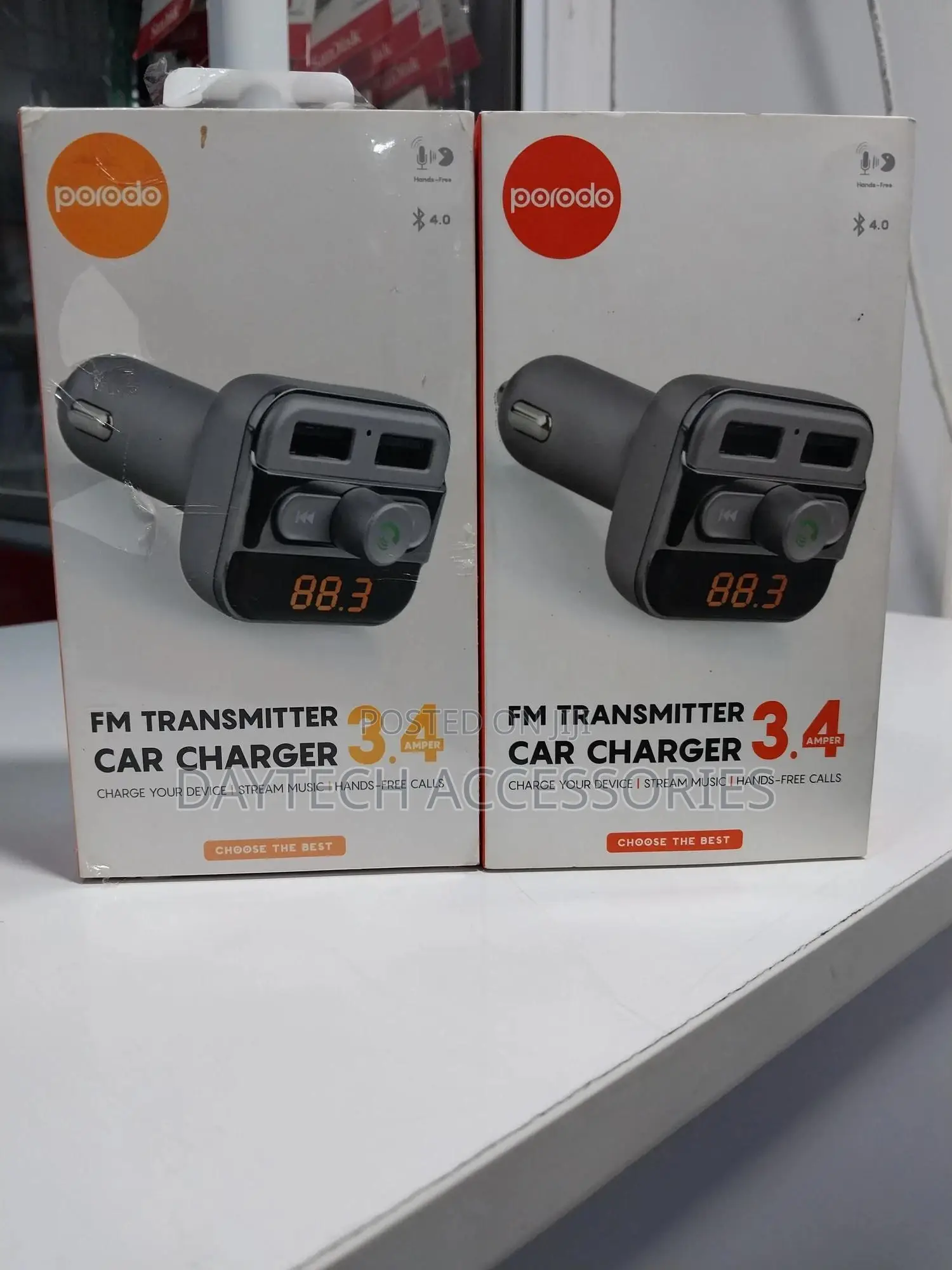 Porodo Fm Transmitter Car Charger