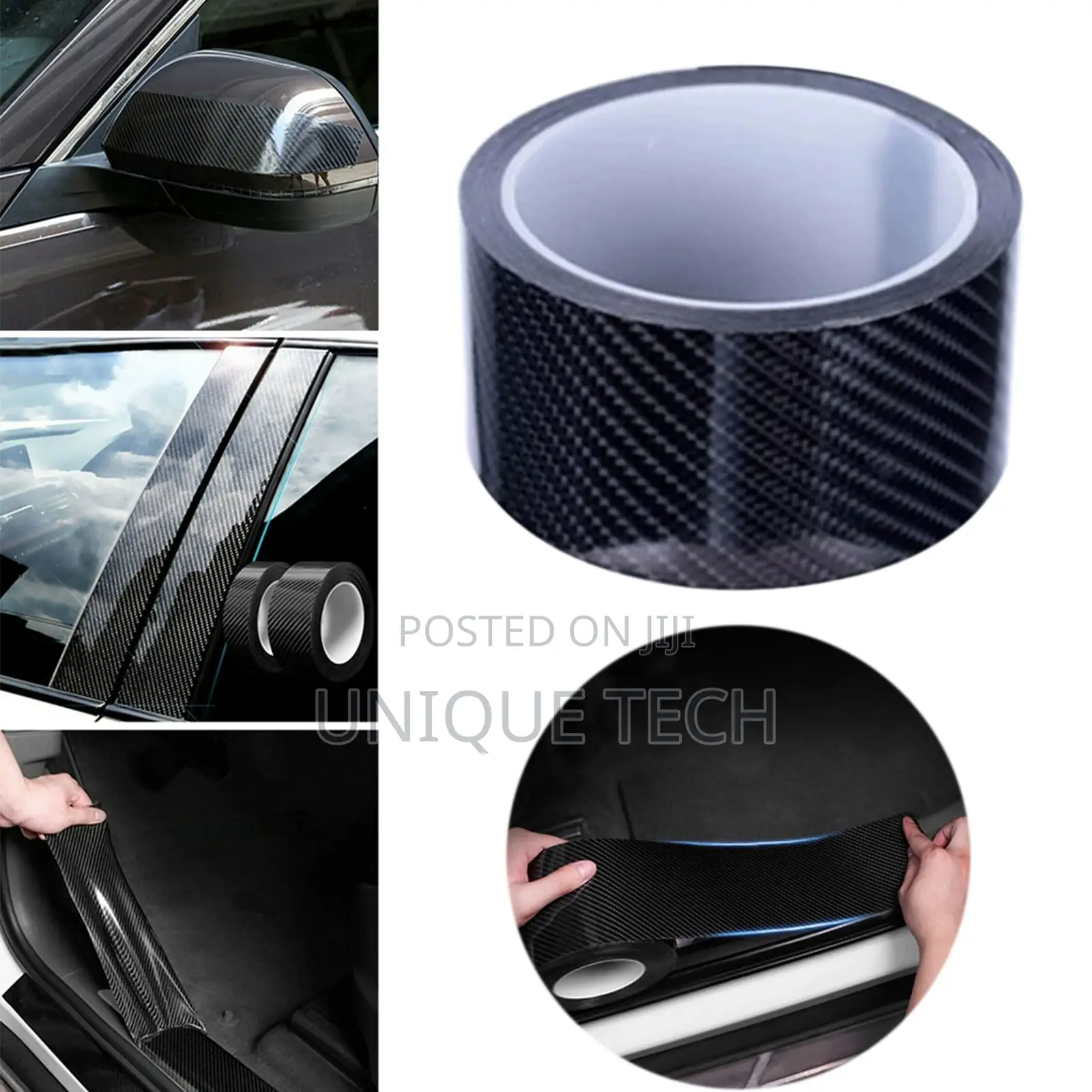 Carbon Fiber Car Door Wrap Antiscratch Tape