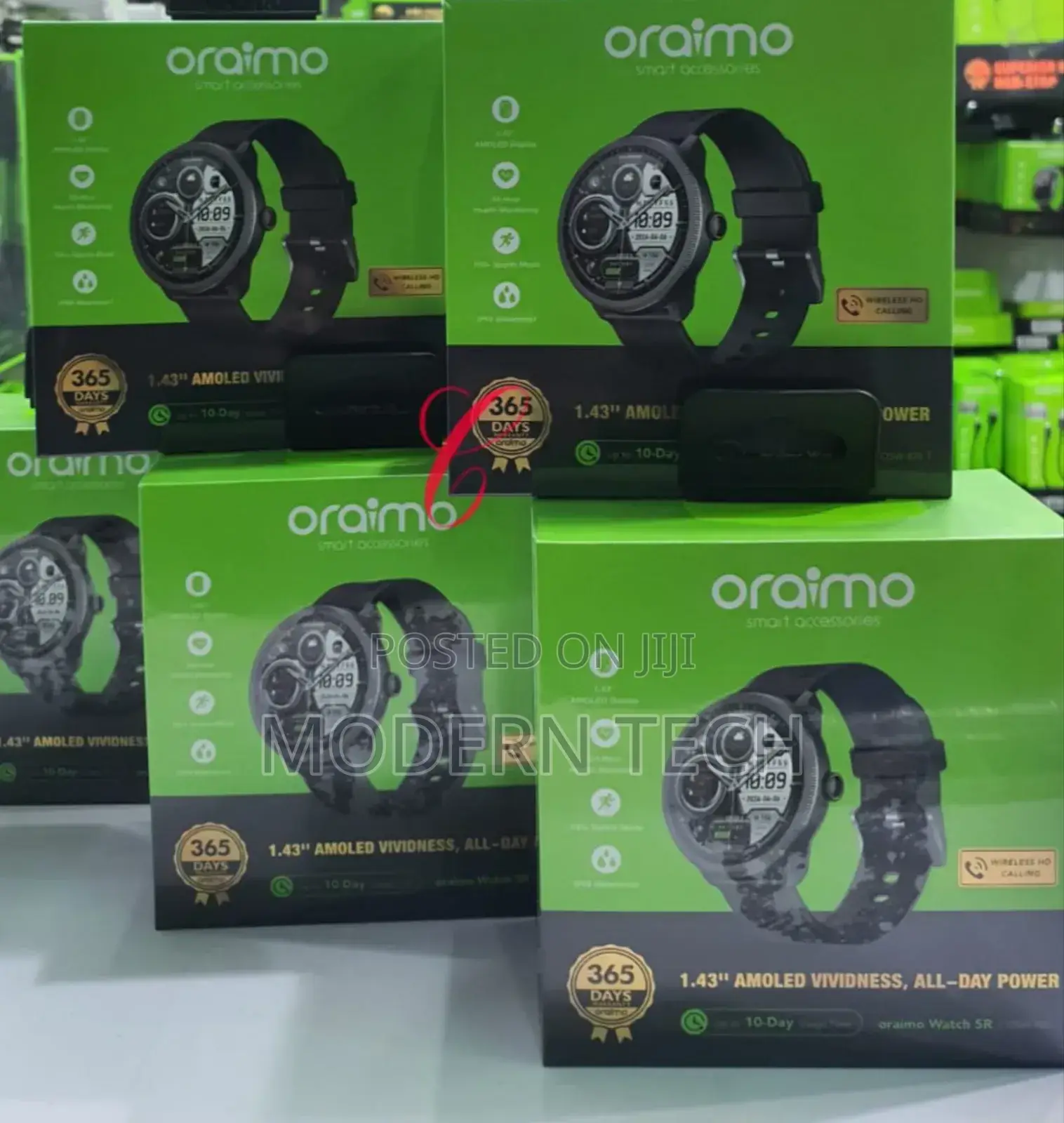Oraimo Watch 5r 1.43” Amoled Ip68 Smart Watch/Amoled Screen