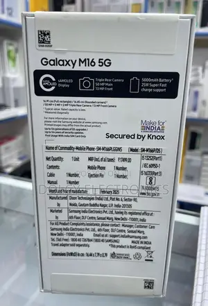 New Samsung Galaxy M16 128 GB Black