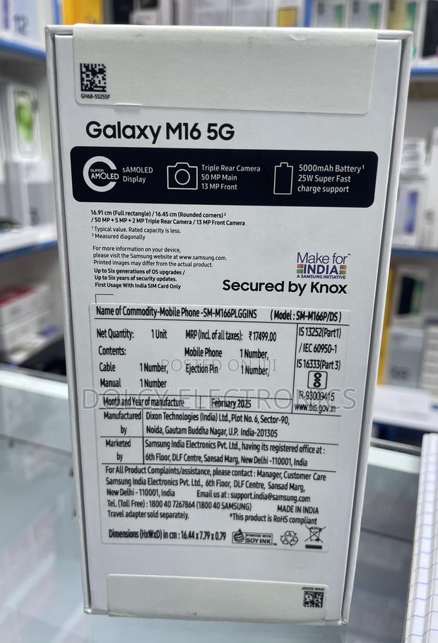 New Samsung Galaxy M16 128 GB Black - thumbnail 3