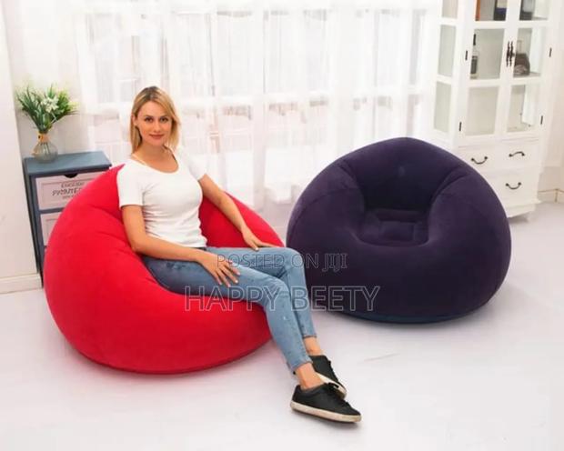 Large Lazy Inflatable Beanbag With Free Manual Pump - main view