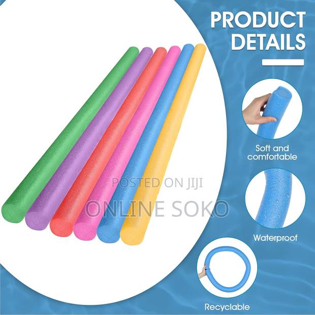 Multi-Purpose Beginners Foam Floating Swimming Pool Noodles - thumbnail 6