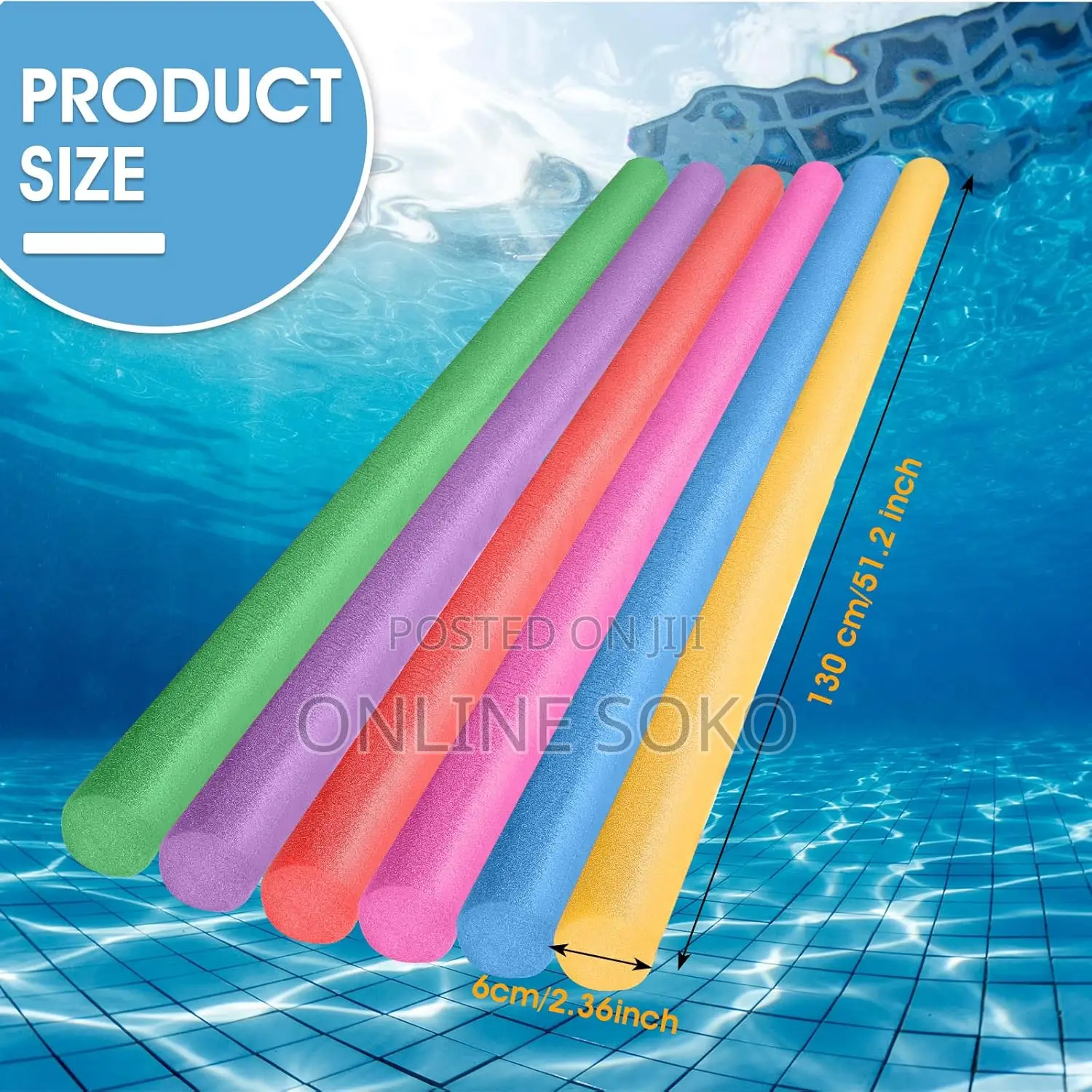 Multi-Purpose Beginners Foam Floating Swimming Pool Noodles