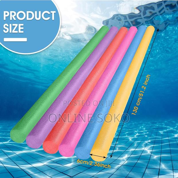 Multi-Purpose Beginners Foam Floating Swimming Pool Noodles - thumbnail 7