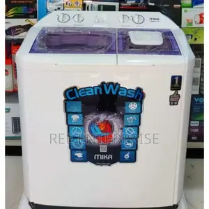 Mika Twin Tub Washing Machine, 10kg - White