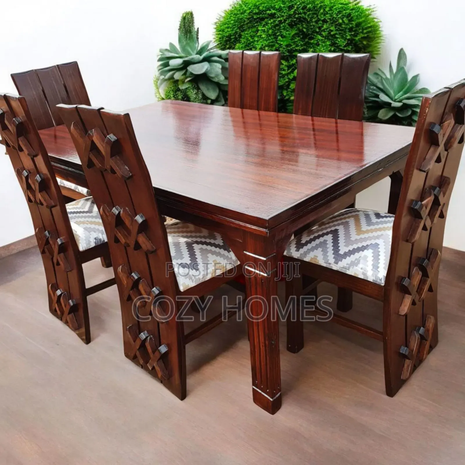 Dining Table, a Rejuvenating 6-Seater Dining Table, Brown