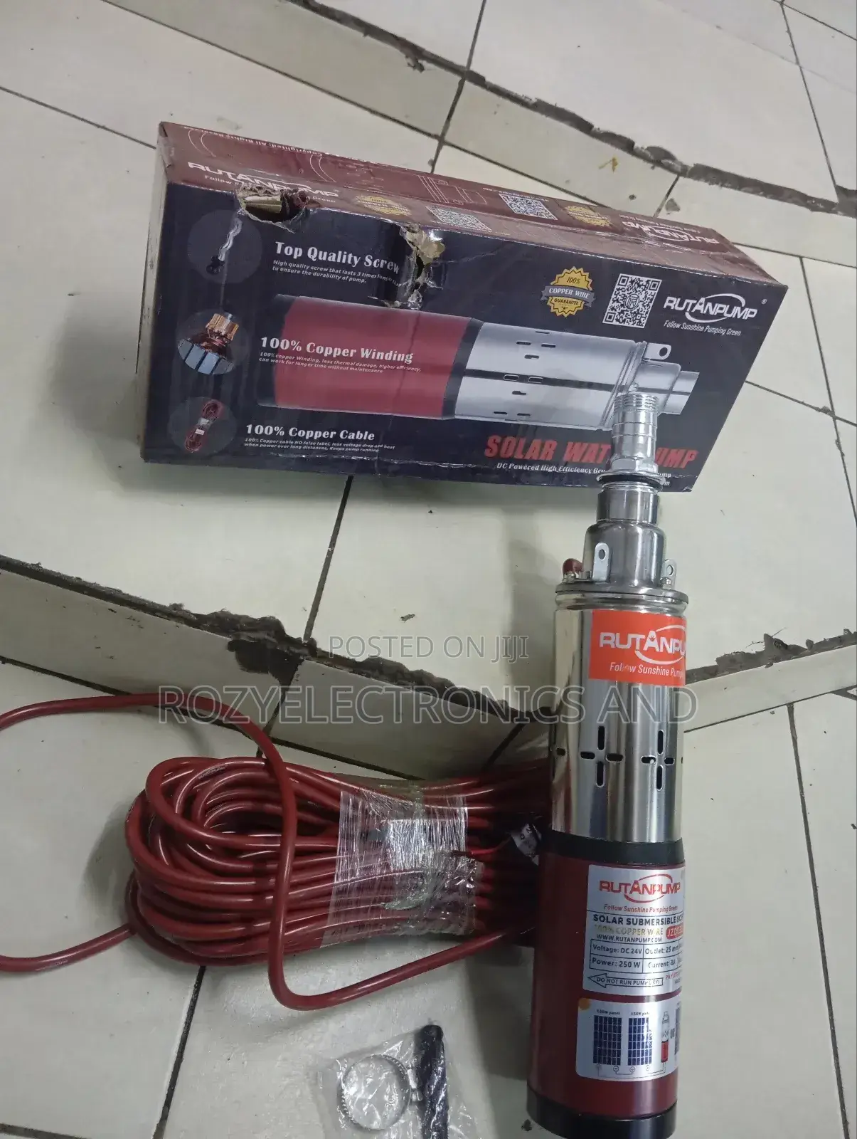 Rutan Submasible Pump 50 M and 24v