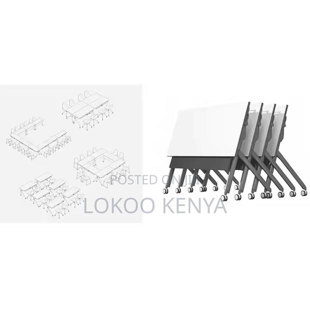 Office Table: 1200mm Foldable Conference Office Table - thumbnail 4