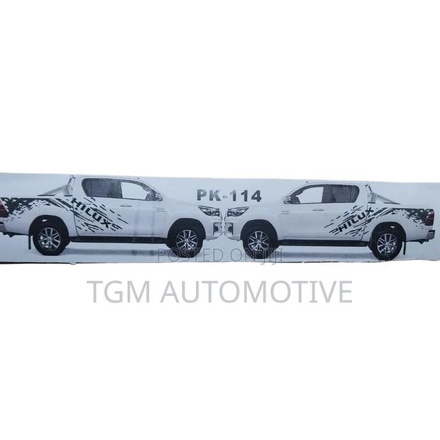 Body Sticker Toyota Hilux - Black - main view